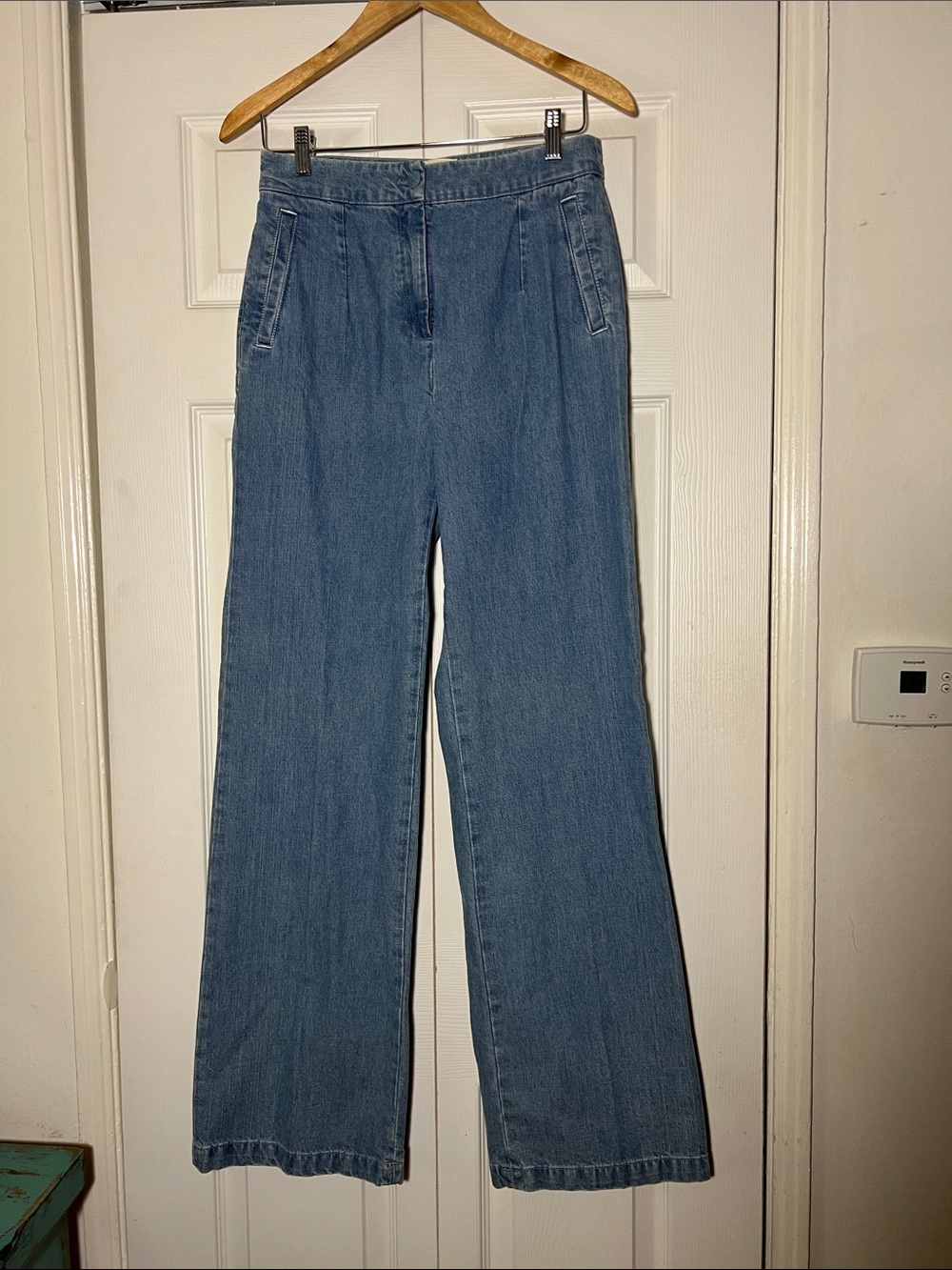 Sezane Wide Leg High Waist Jean Women’s 36 Small Cotton